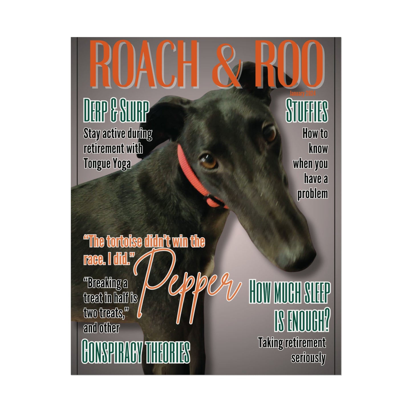 Customize Your Top Dog's Roach & Roo Cover Here (unframed)