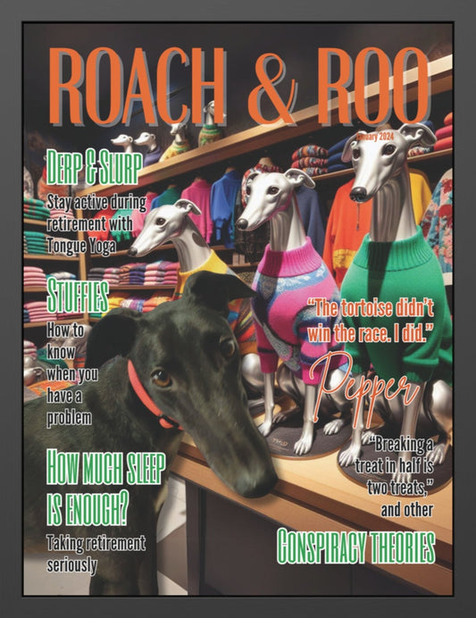 Customize Your Top Dog's Roach & Roo Cover Here (framed)