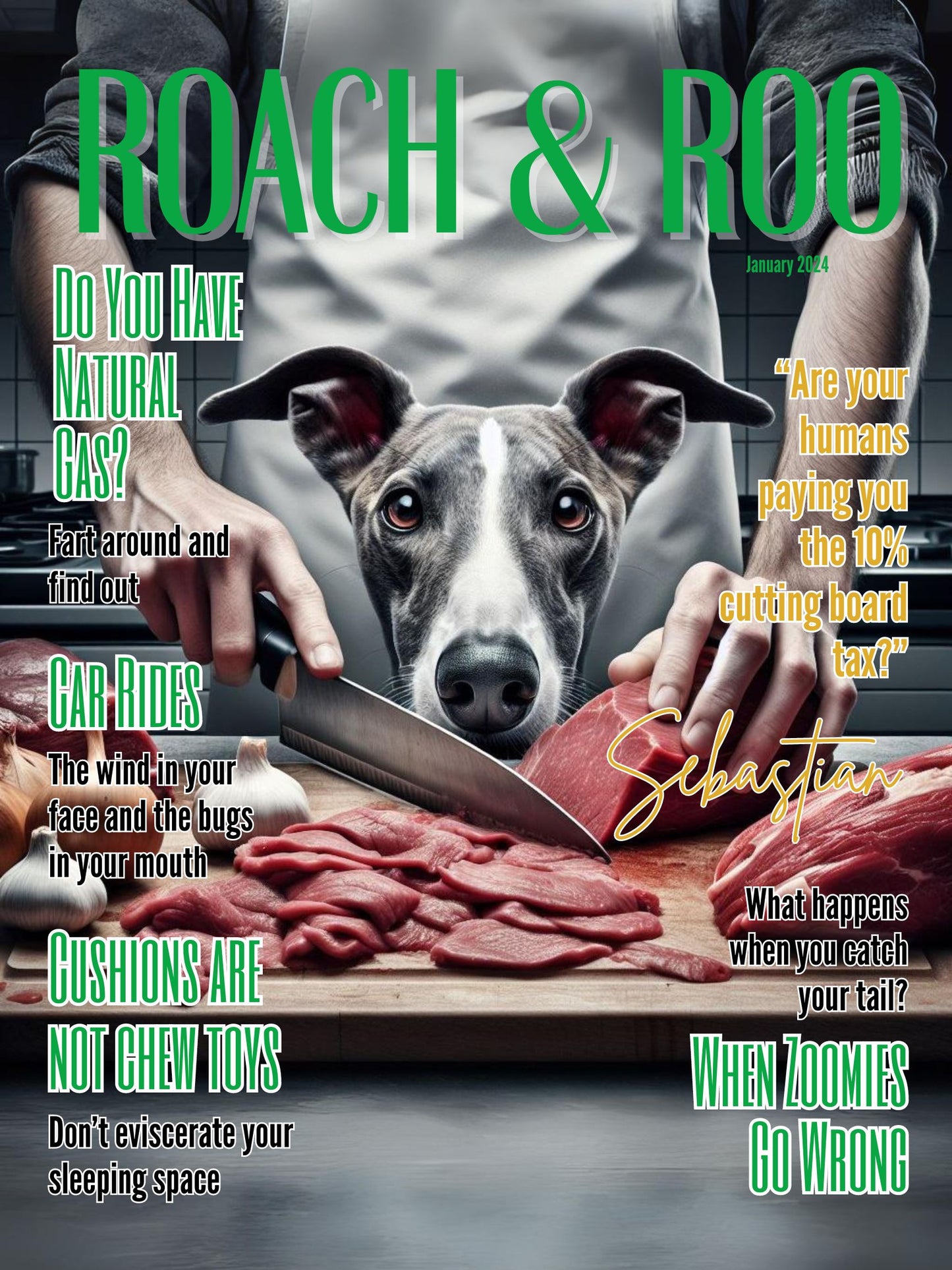 Customize Your Top Dog's Roach & Roo Cover Here (framed)